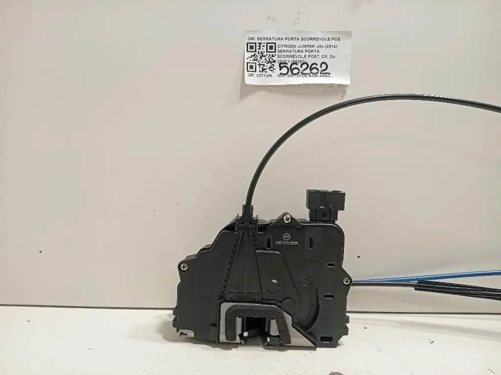 Serratura Porta Scorrevole POST DX SERRATURA PORTA SCORREVOLE POST DX Citroen Jumper III 2014