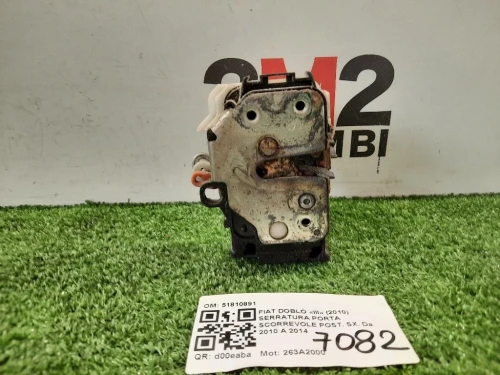 Serratura Porta Scorrevole POST SX 51810891 Fiat Doblò III 2010