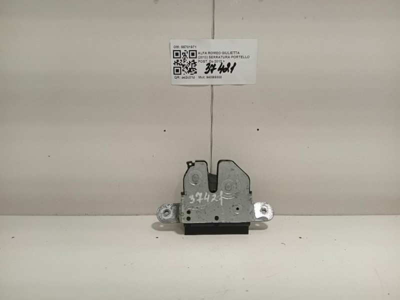 Serratura Portello POST 55701971 Alfa Romeo Giulietta 2013