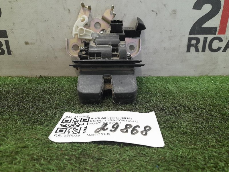 Serratura Portello POST A102523 Audi A3 8VK 2016