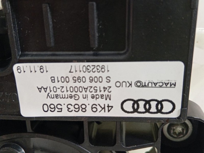 Serratura Portello POST 4K9 863 560 Audi A6 4GD Avant 2016