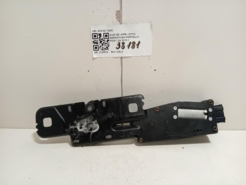 Serratura Portello POST 4F9827383E Audi Q5 8RB 2012