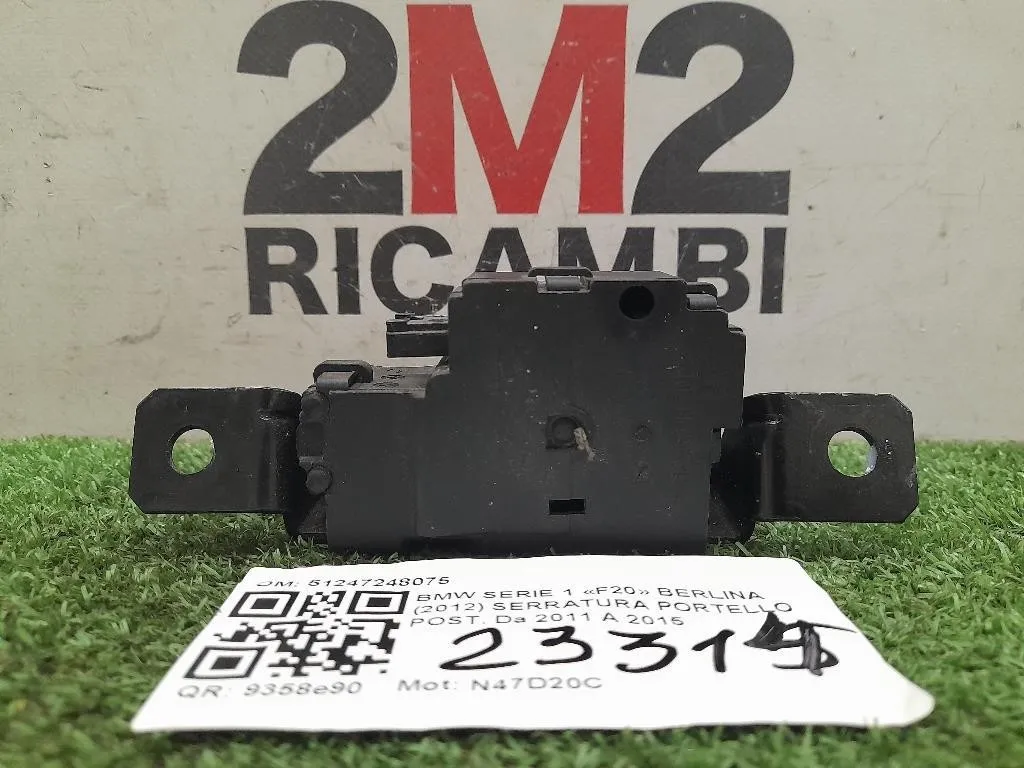 Serratura Portello POST 51247248075 Bmw Serie 1 F20 Berlina 2012