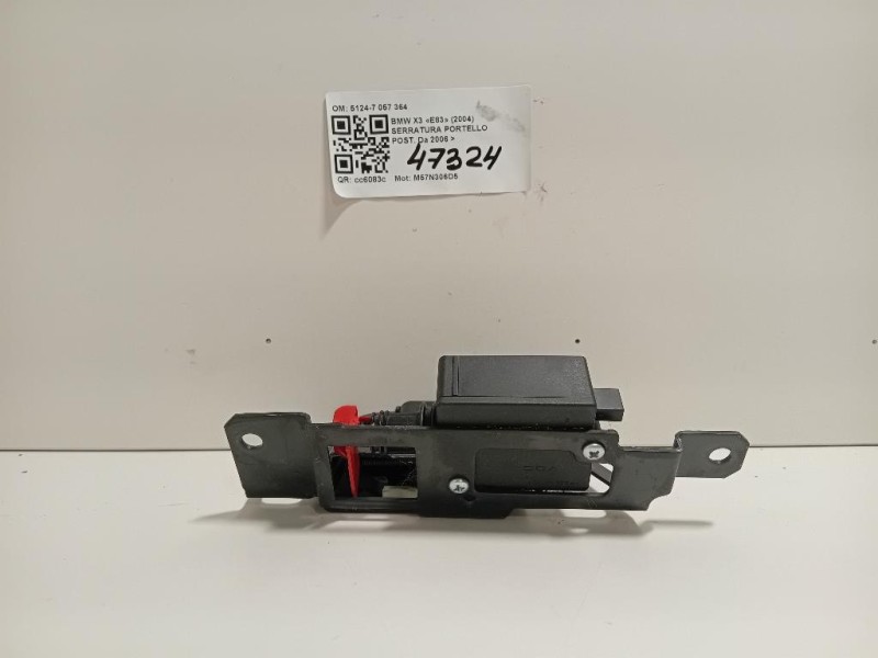 Serratura Portello POST 51247057364 Bmw X3 E83 2004