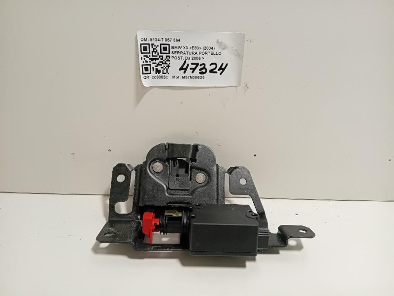 Serratura Portello POST 51247057364 Bmw X3 E83 2004