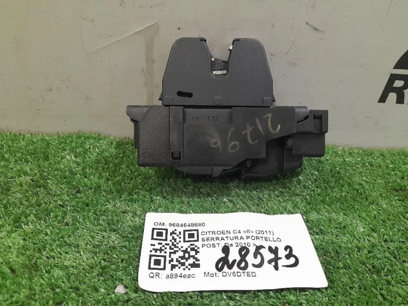 Serratura Portello POST 9684648680 Citroen C4 II 2011