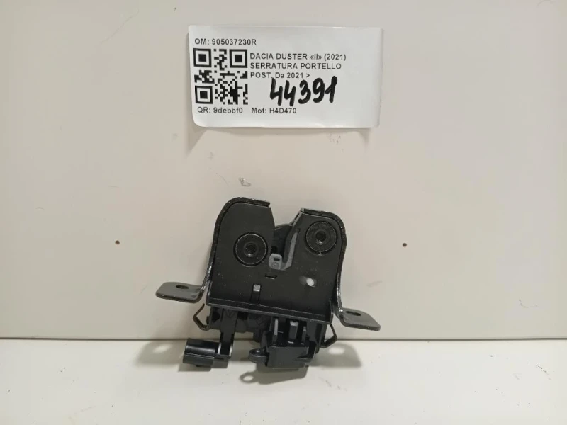 Serratura Portello POST 905037230R Dacia Duster II 2021