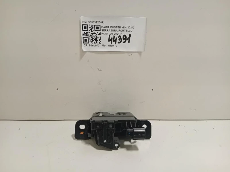Serratura Portello POST 905037230R Dacia Duster II 2021