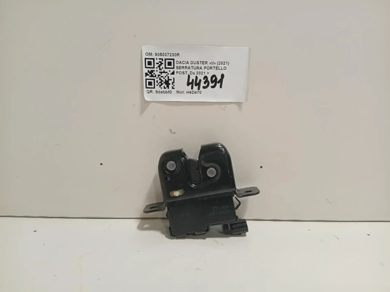 Serratura Portello POST 905037230R Dacia Duster II 2021
