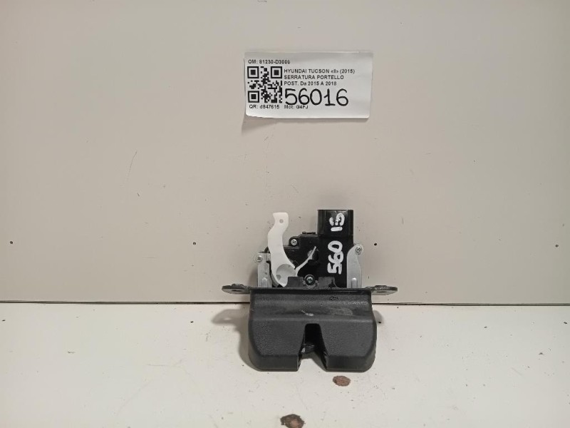 Serratura Portello POST 81230-D3000 Hyundai Tucson II 2015