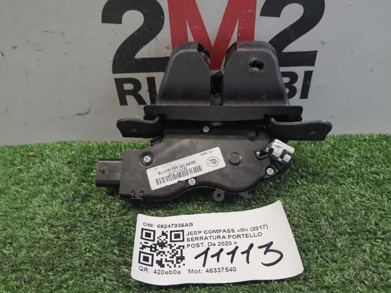 Serratura Portello POST 68247936AB Jeep Compass III 2017