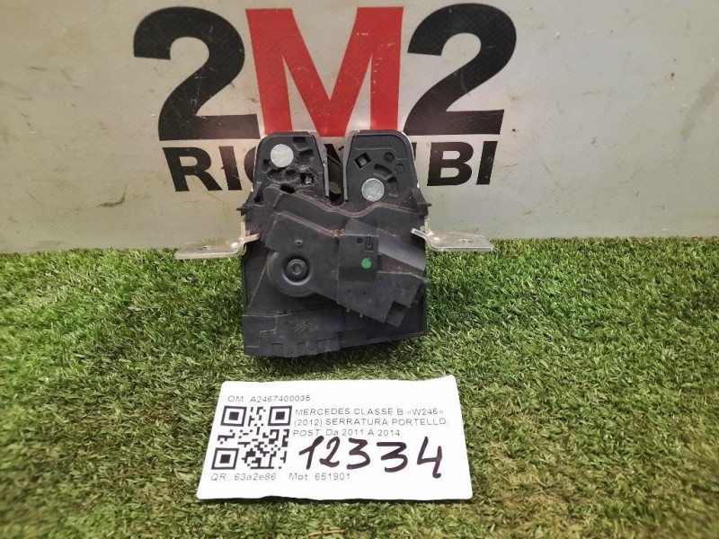 Serratura Portello POST A2467400035 Mercedes Classe B W246 2012