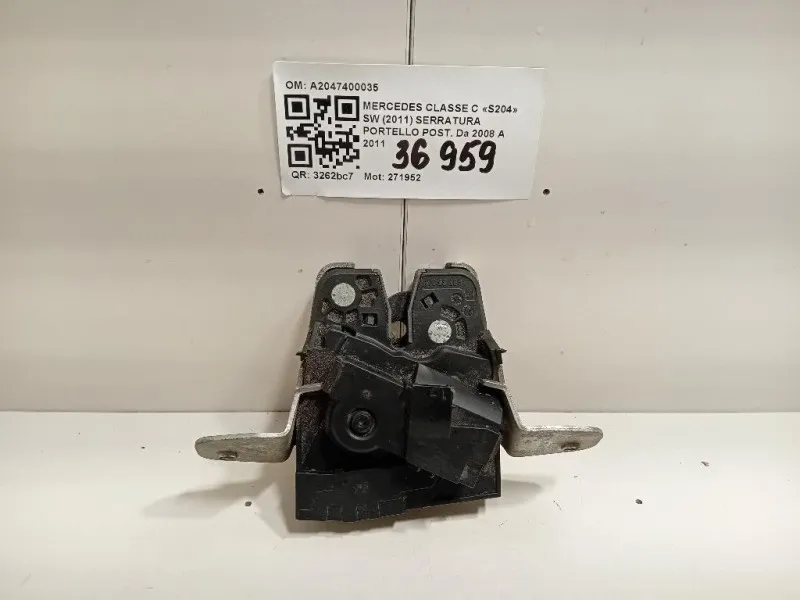 Serratura Portello POST A2047400035 Mercedes Classe C S204 SW 2011