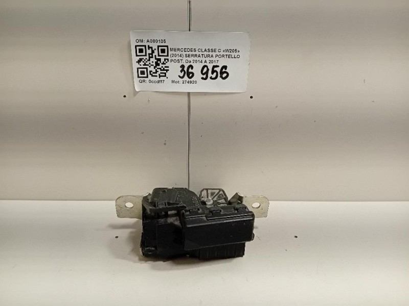 Serratura Portello POST A080105 Mercedes Classe C W205 2014