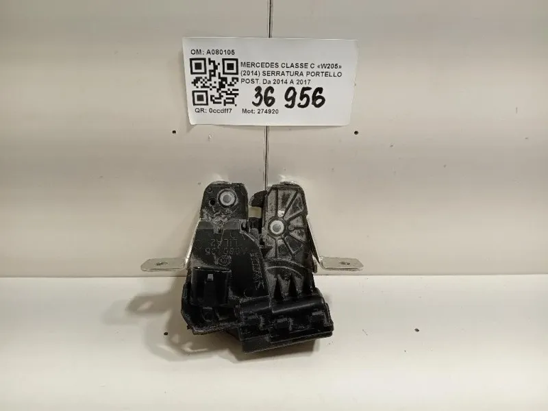 Serratura Portello POST A080105 Mercedes Classe C W205 2014