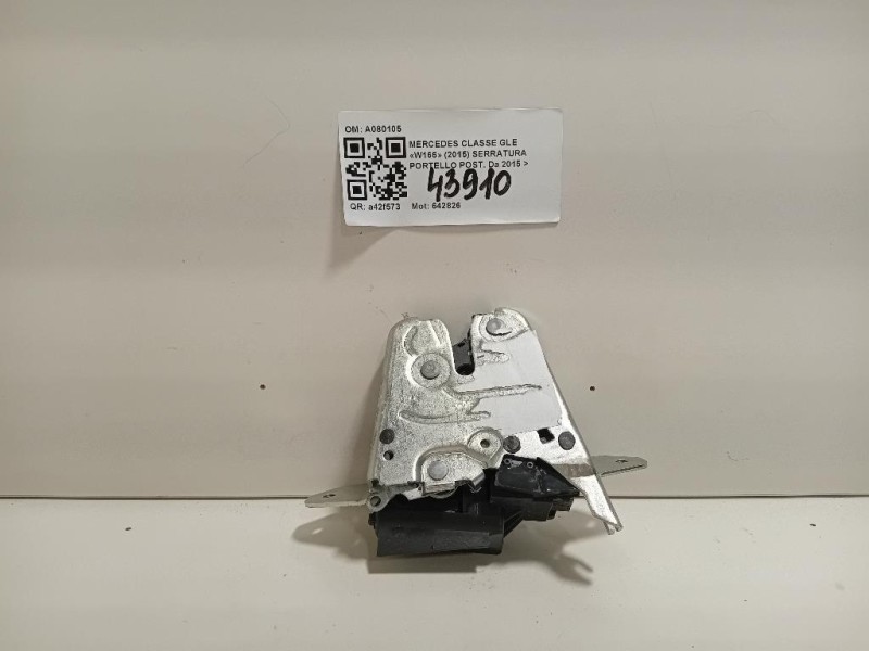 Serratura Portello POST A080105 Mercedes Classe GLE W166 2015