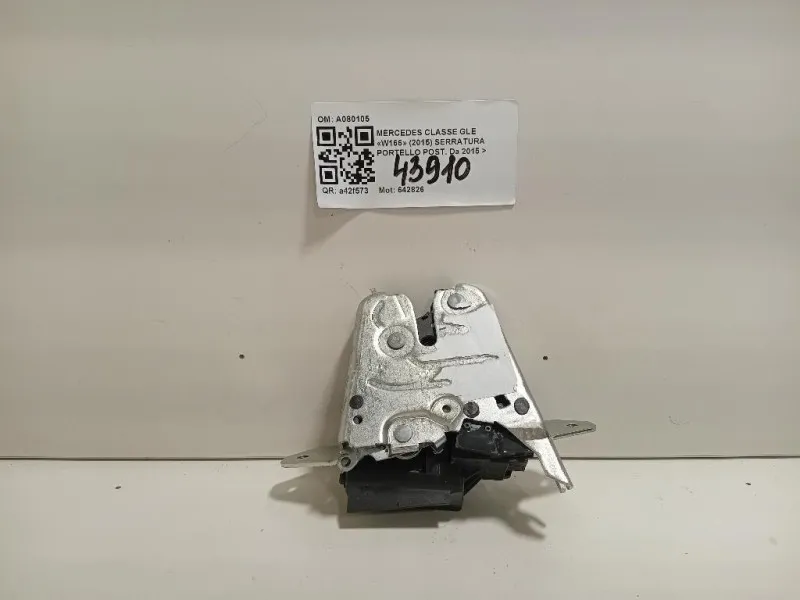 Serratura Portello POST A080105 Mercedes Classe GLE W166 2015