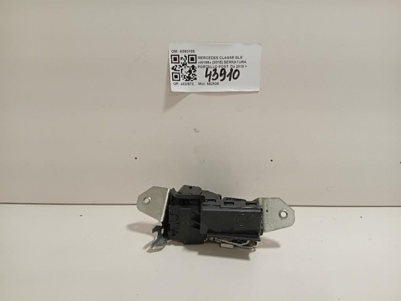 Serratura Portello POST A080105 Mercedes Classe GLE W166 2015