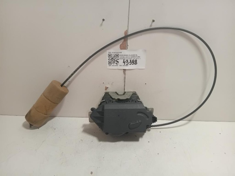 Serratura Portello POST A1647400335 Mercedes Classe ML W166 2012