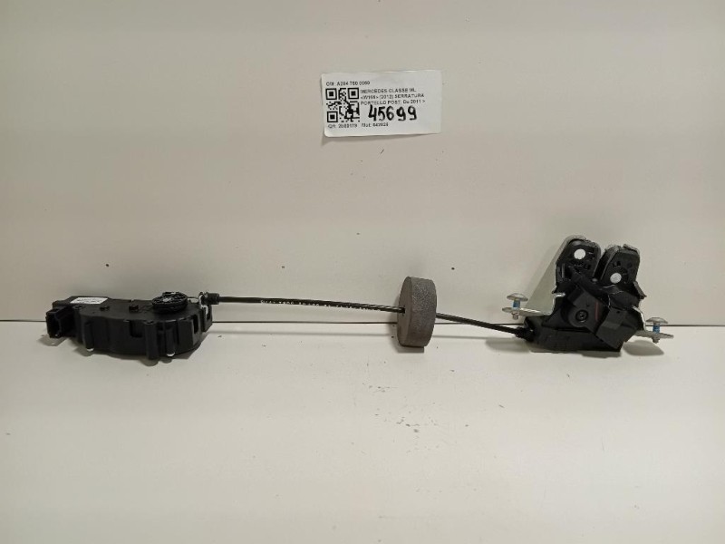 Serratura Portello POST A204 750 0060 Mercedes Classe ML W166 2012