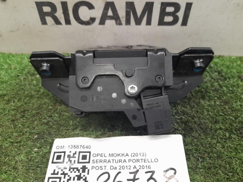 Serratura Portello POST 13587640 Opel Mokka 2013