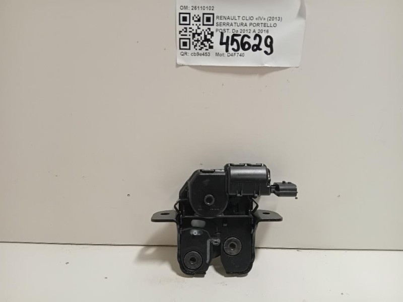 Serratura Portello POST 8463000 03 R Renault CLIO IV 2013