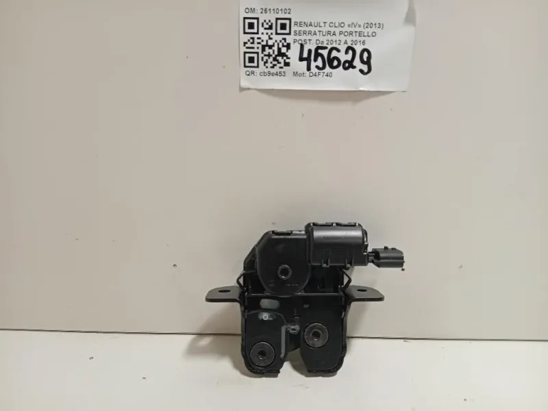 Serratura Portello POST 8463000 03 R Renault CLIO IV 2013