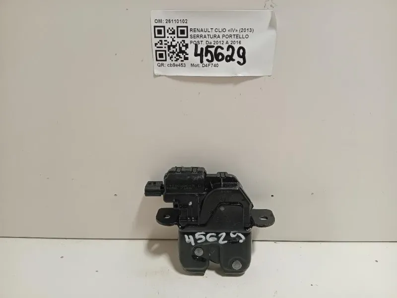 Serratura Portello POST 8463000 03 R Renault CLIO IV 2013