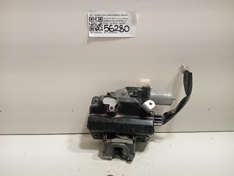 Serratura Portello POST 163800-0790 Toyota RAV 4 V 2018