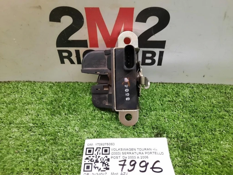 Serratura Portello POST 1T0827505D Volkswagen Touran I 2003