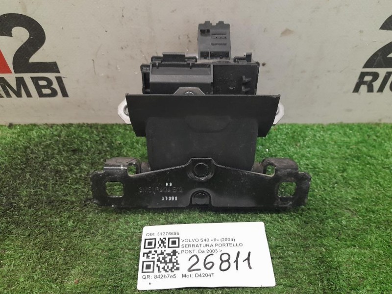 Serratura Portello POST 31276696 Volvo S40 II 2004