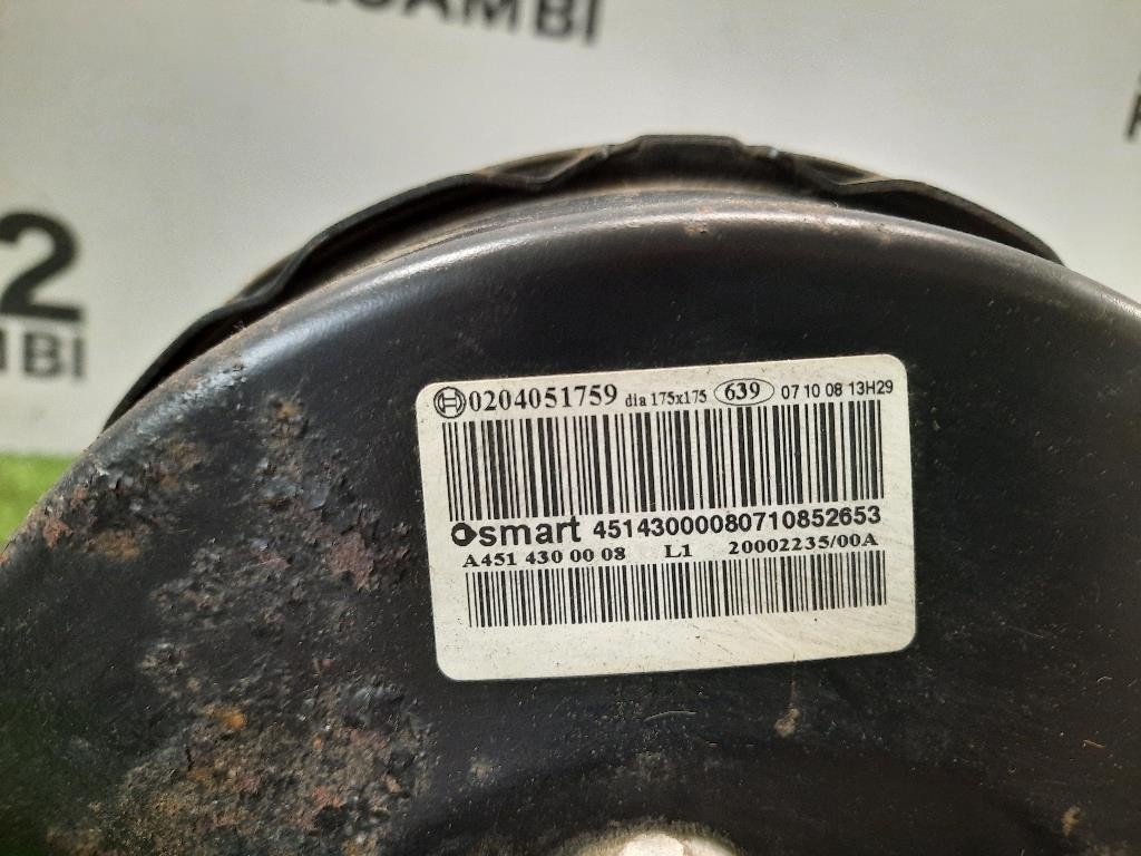 Servofreno Cpompa Freno ANT A4514300008 Smart Fortwo Cabrio 451 2007