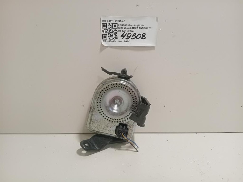 Sirena Allarme Antifurto LJ6T-19N217-AC Ford KUGA III 2020