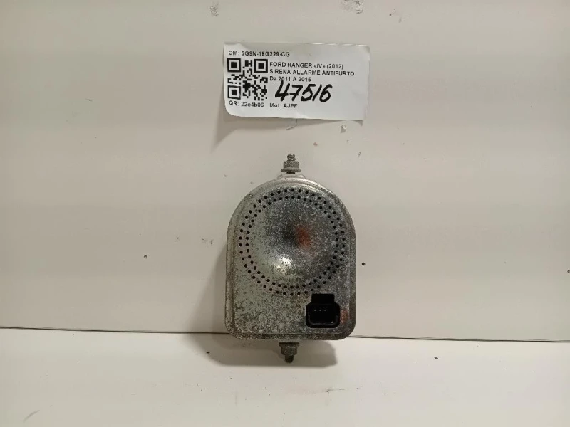 Sirena Allarme Antifurto 6G9N-19G229-CG Ford Ranger IV 2012