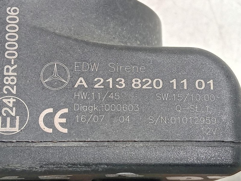 Sirena Allarme Antifurto A2138201101 Mercedes Classe GLE W166 2015