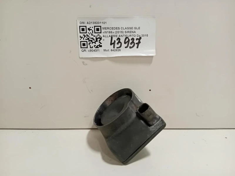 Sirena Allarme Antifurto A2138201101 Mercedes Classe GLE W166 2015