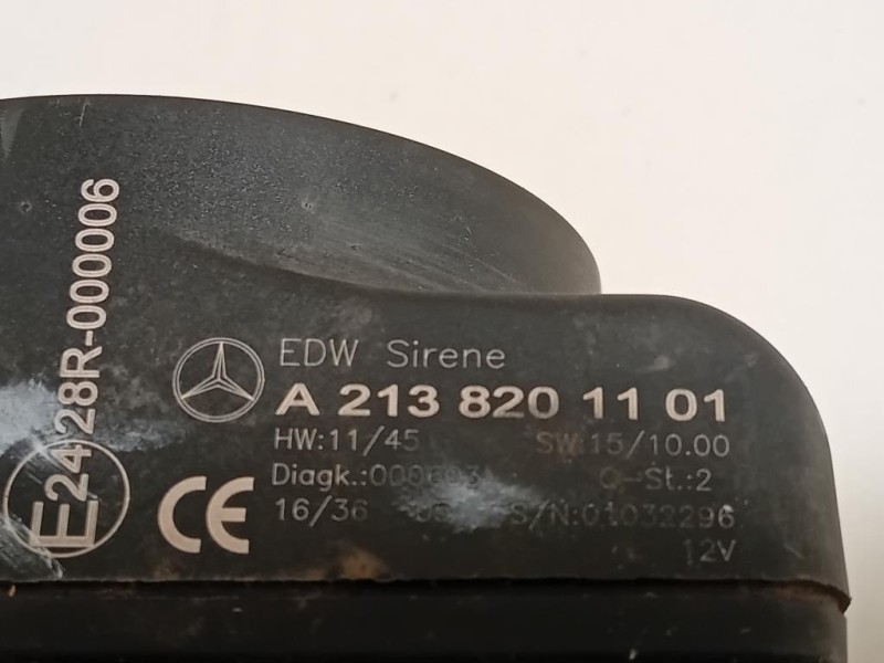 Sirena Allarme Antifurto A 213 820 11 01 Mercedes Classe GLE W166 2015