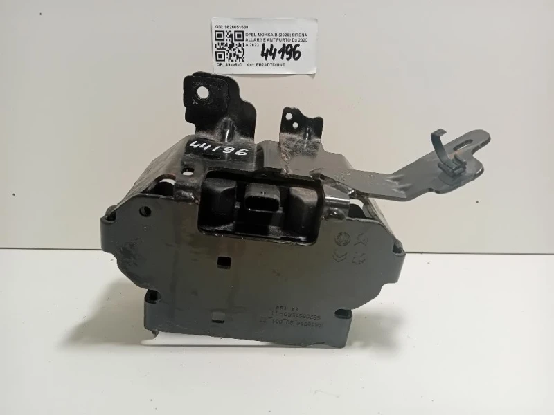Sirena Allarme Antifurto 9826651580 Opel Mokka B 2020