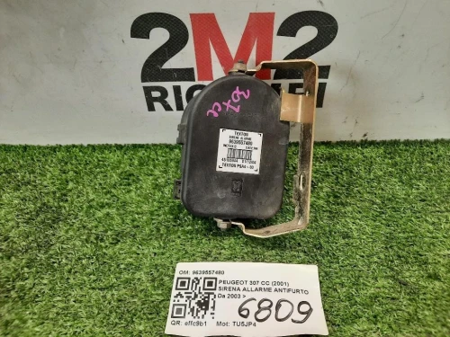 Sirena Allarme Antifurto 9639557480 Peugeot 307 CC 2001