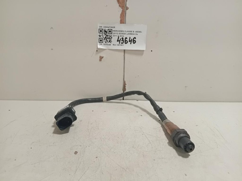Sonda Lambda 226A47292R Mercedes Classe B W246 2012