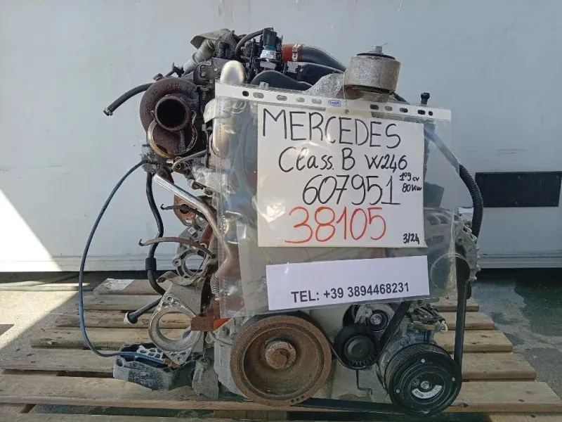Motore Completo 607951 K9K 109CV 80KW Mercedes Classe B W246 2012