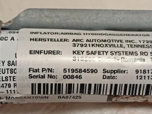 Air-bag A Tendina DX 519584590 Fiat 500L 2013