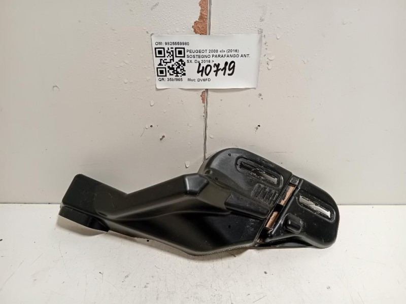 Sostegno Parafango ANT SX 9825559980 Peugeot 2008 I 2016