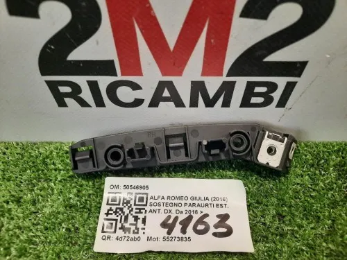Sostegno Paraurti EST ANT DX 50546905 DX Alfa Romeo Giulia 2016
