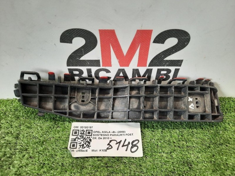 Sostegno Paraurti POST DX 93193197 Opel Agila B 2008