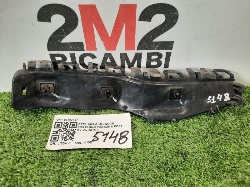 Sostegno Paraurti POST DX 93193197 Opel Agila B 2008