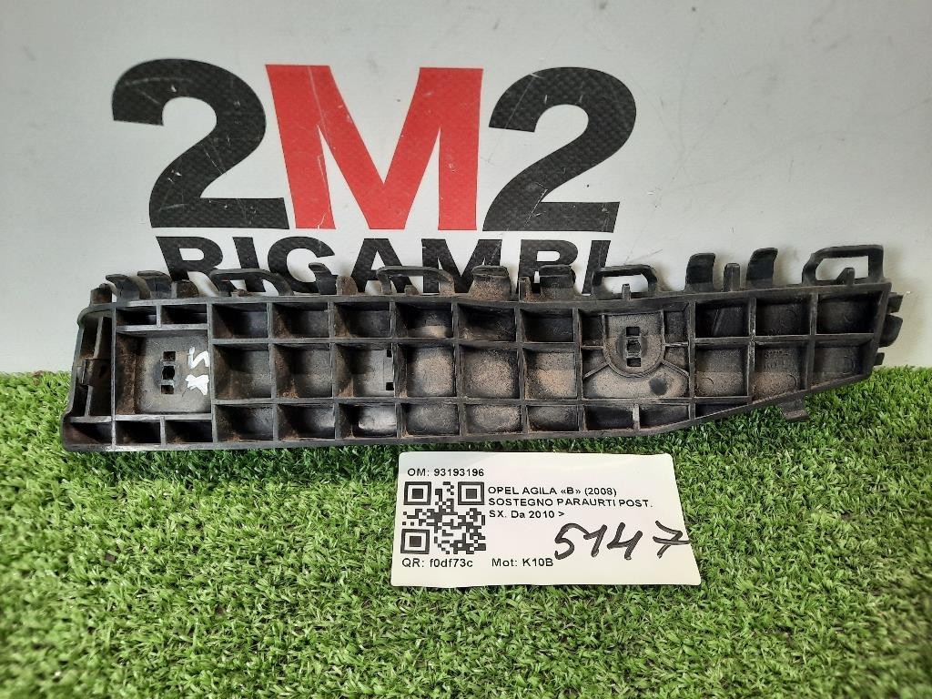 Sostegno Paraurti POST SX 93193196 Opel Agila B 2008