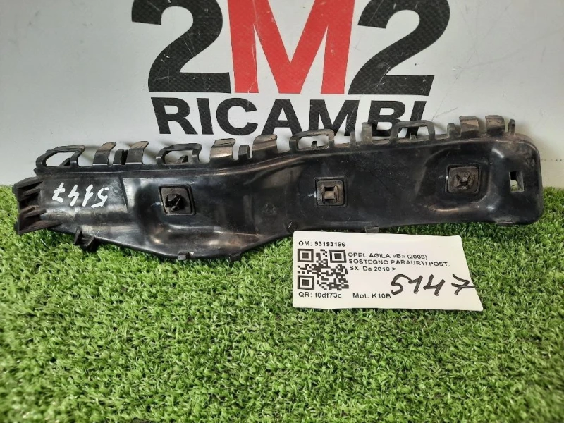 Sostegno Paraurti POST SX 93193196 Opel Agila B 2008