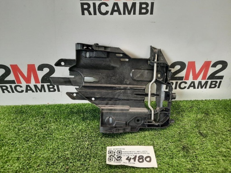 Sostegno Proiettore SX 99163120103 6913112830 PIASTRA GUIDA SEDE Porsche 911 991 2012