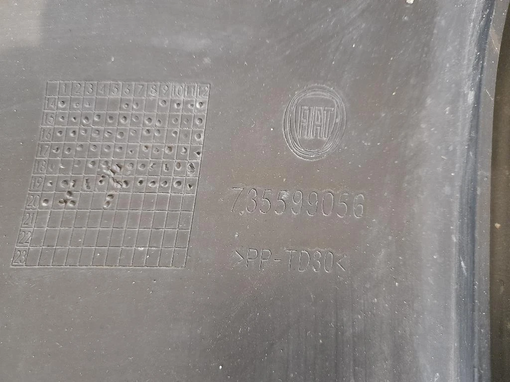 Paraurti SUP POST 735599051 Fiat Panda III 2012